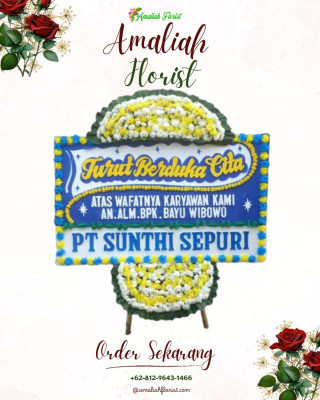Papan Bunga Duka di Onan Runggu