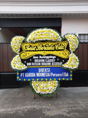 Papan Bunga Duka di Onan Runggu